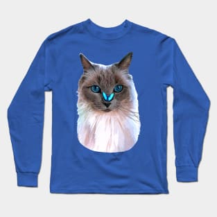 Ragdoll Cat Butterrfly Long Sleeve T-Shirt